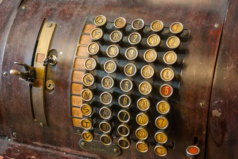 Vintage cash register